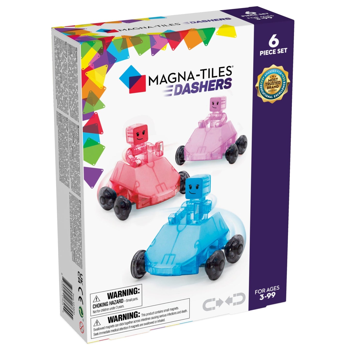 Magna-Tiles - Magnetische Tegels Dashers 6 piece set - Playlaan