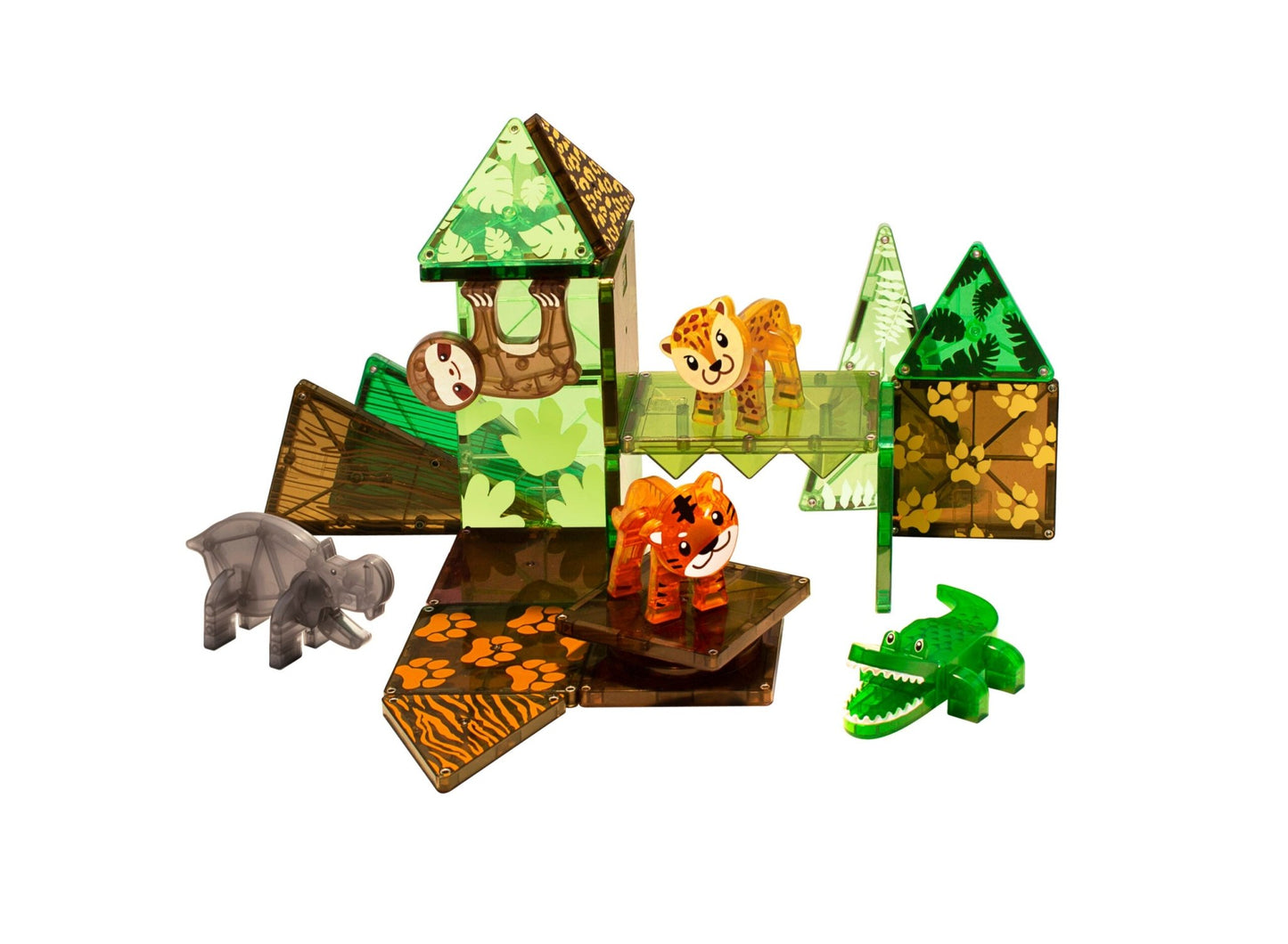 Magna-Tiles - Magnetische Tegels Jungle Animals set van 25 stuks - Playlaan