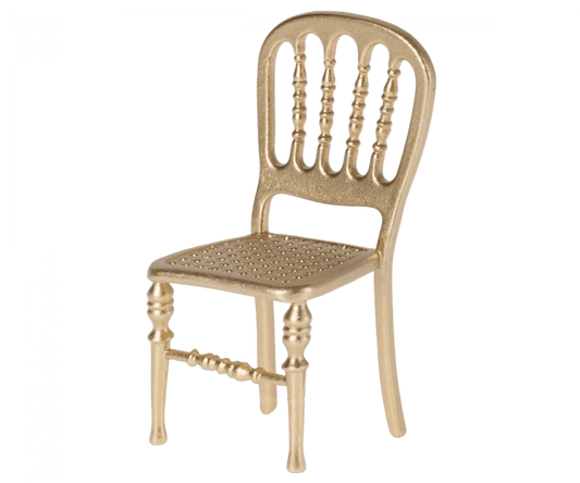Maileg - Chair, Mouse - Gold - Playlaan