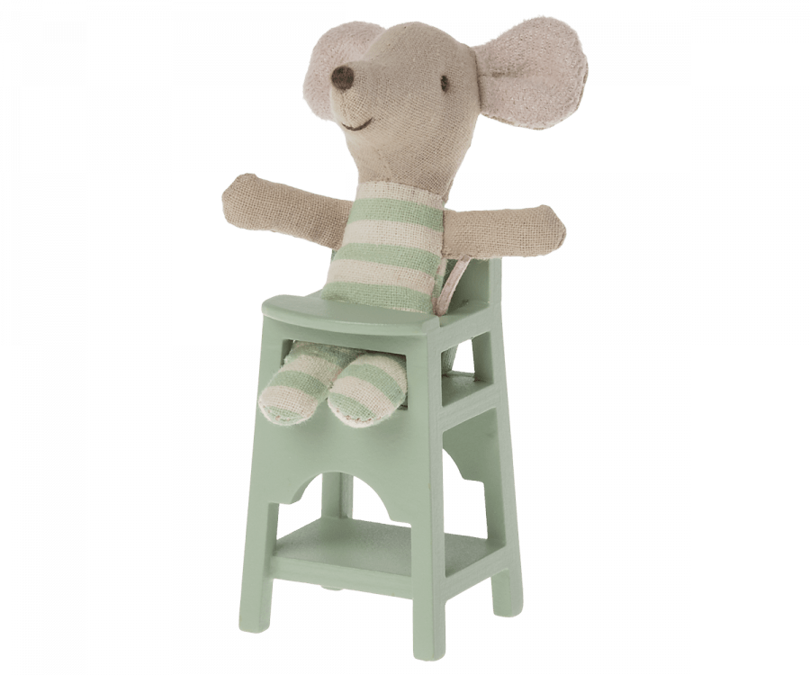 Maileg - High Chair, Mouse - Mint - Playlaan