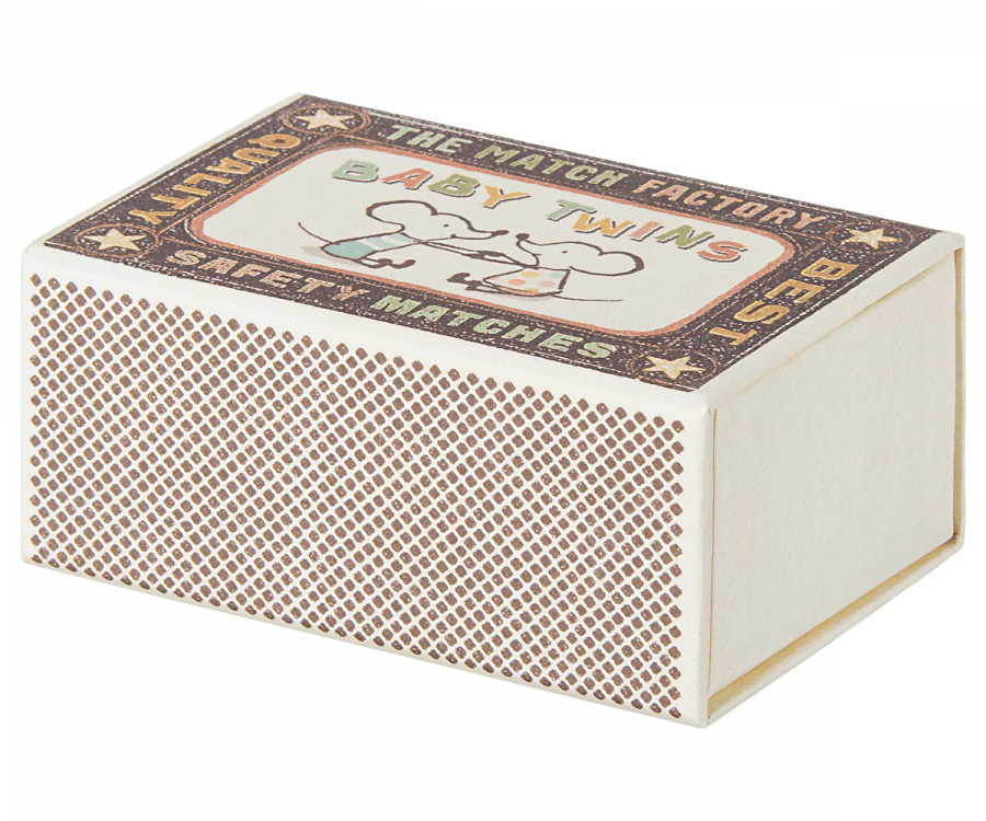 Maileg - Twins, Baby Mice in Matchbox - Playlaan