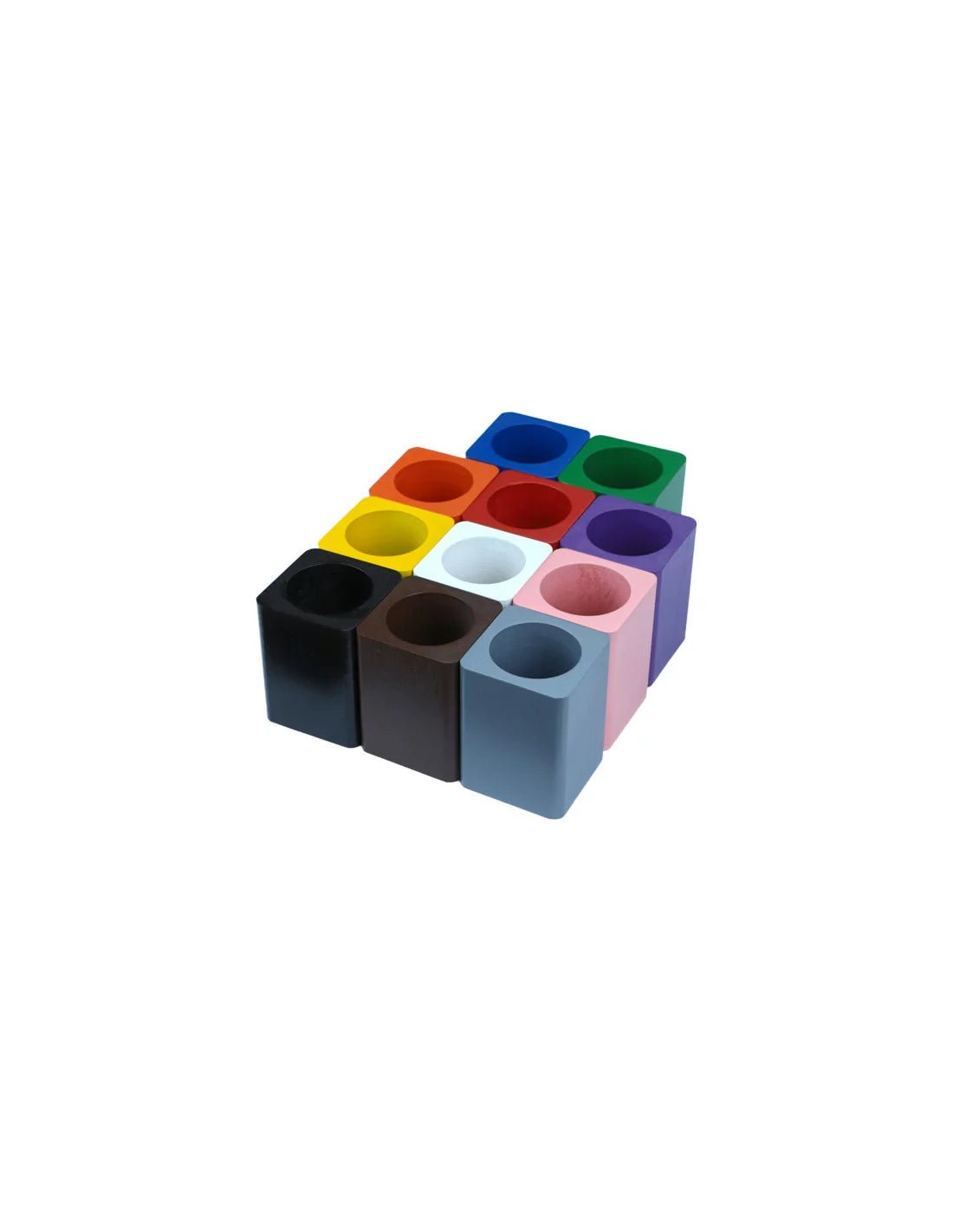 Moyo Montessori - Set van 11 kleurpotloodhouders - Playlaan