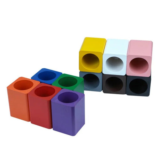 Moyo Montessori - Set van 11 kleurpotloodhouders - Playlaan