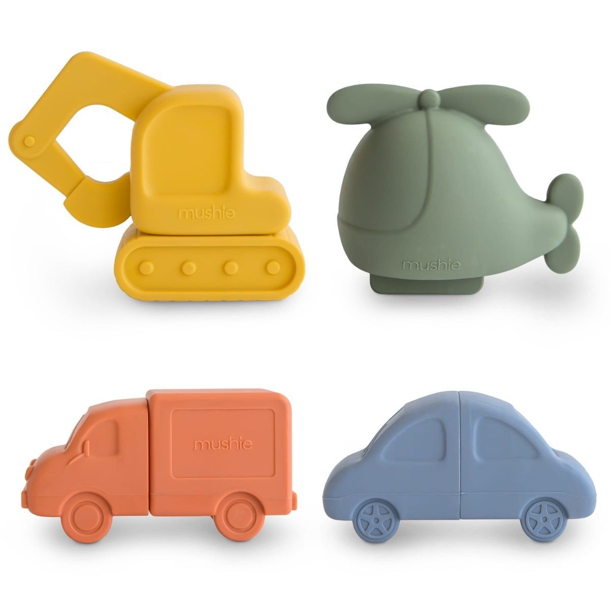 Mushie - Bad Set - 4 Pack Vehicles - Playlaan