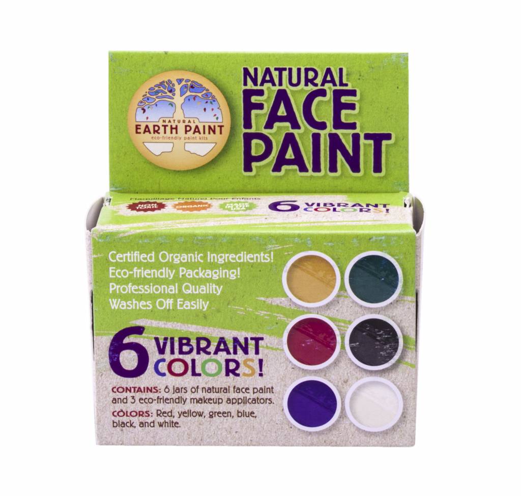 Natural Earth Paint - Natural Face Paint Kit - 6 Kleuren - Playlaan