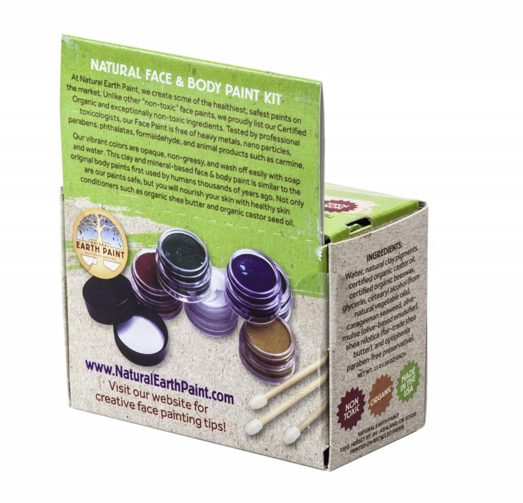 Natural Earth Paint - Natural Face Paint Kit - 6 Kleuren - Playlaan