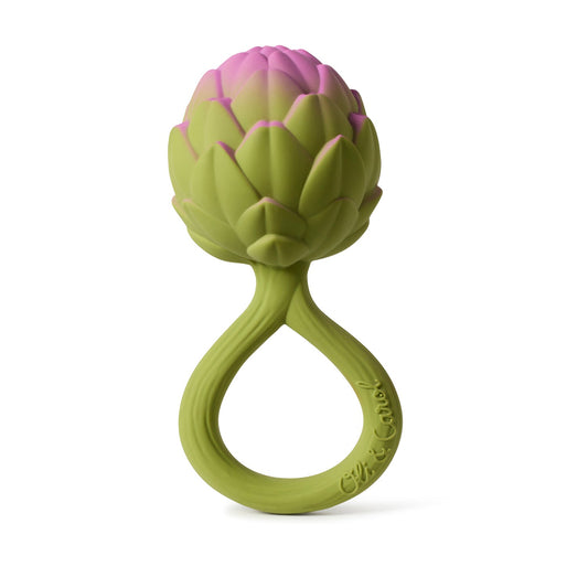 Oli&Carol - Artichoke Rattle Toy - Playlaan