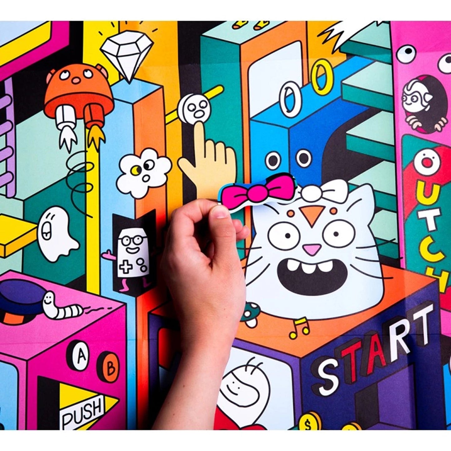 Omy - Video game - Giant poster and stickers 70 x 100 cm - Playlaan
