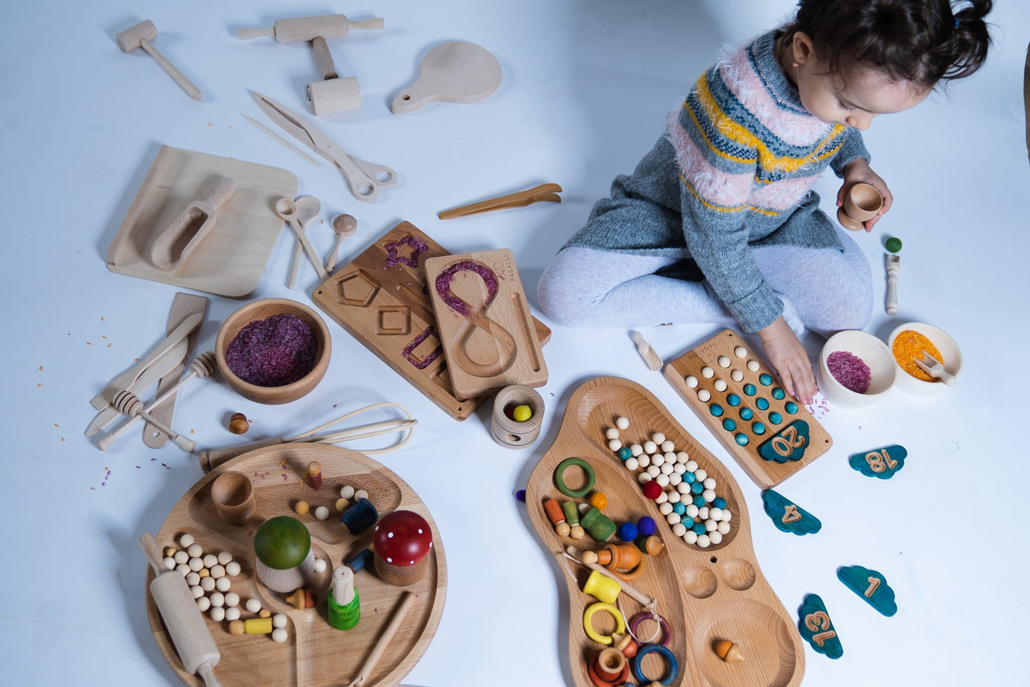 Pagalou - 5 Compartments Leaf Shaped Tray 50 cm - Playlaan