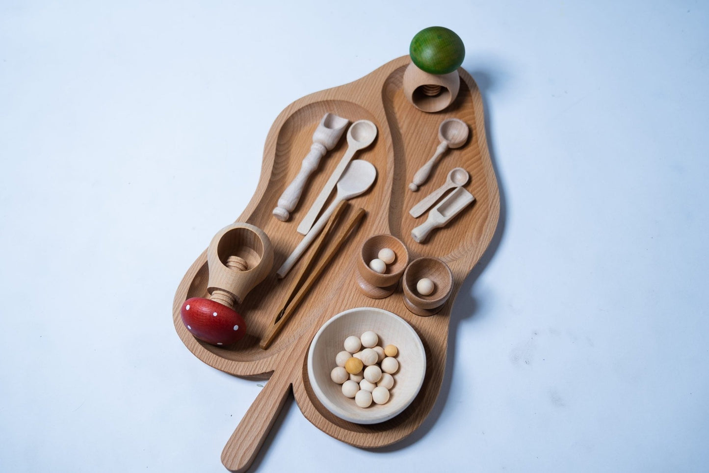 Pagalou - 5 Compartments Leaf Shaped Tray 50 cm - Playlaan