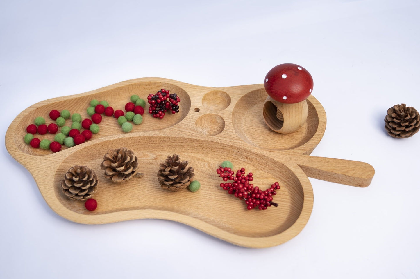 Pagalou - 5 Compartments Leaf Shaped Tray 50 cm - Playlaan