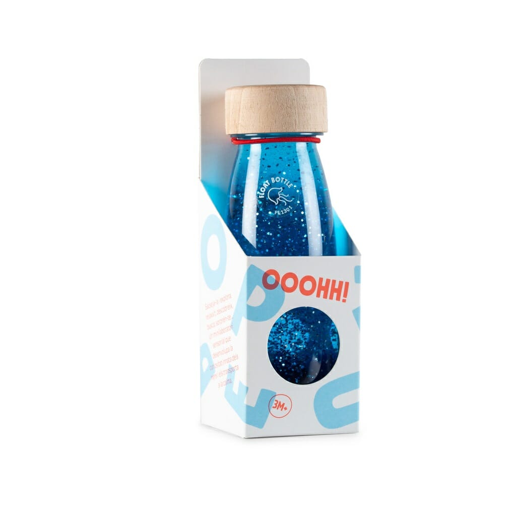 Petit Boum - Sensorische fles Float Blauw - Playlaan