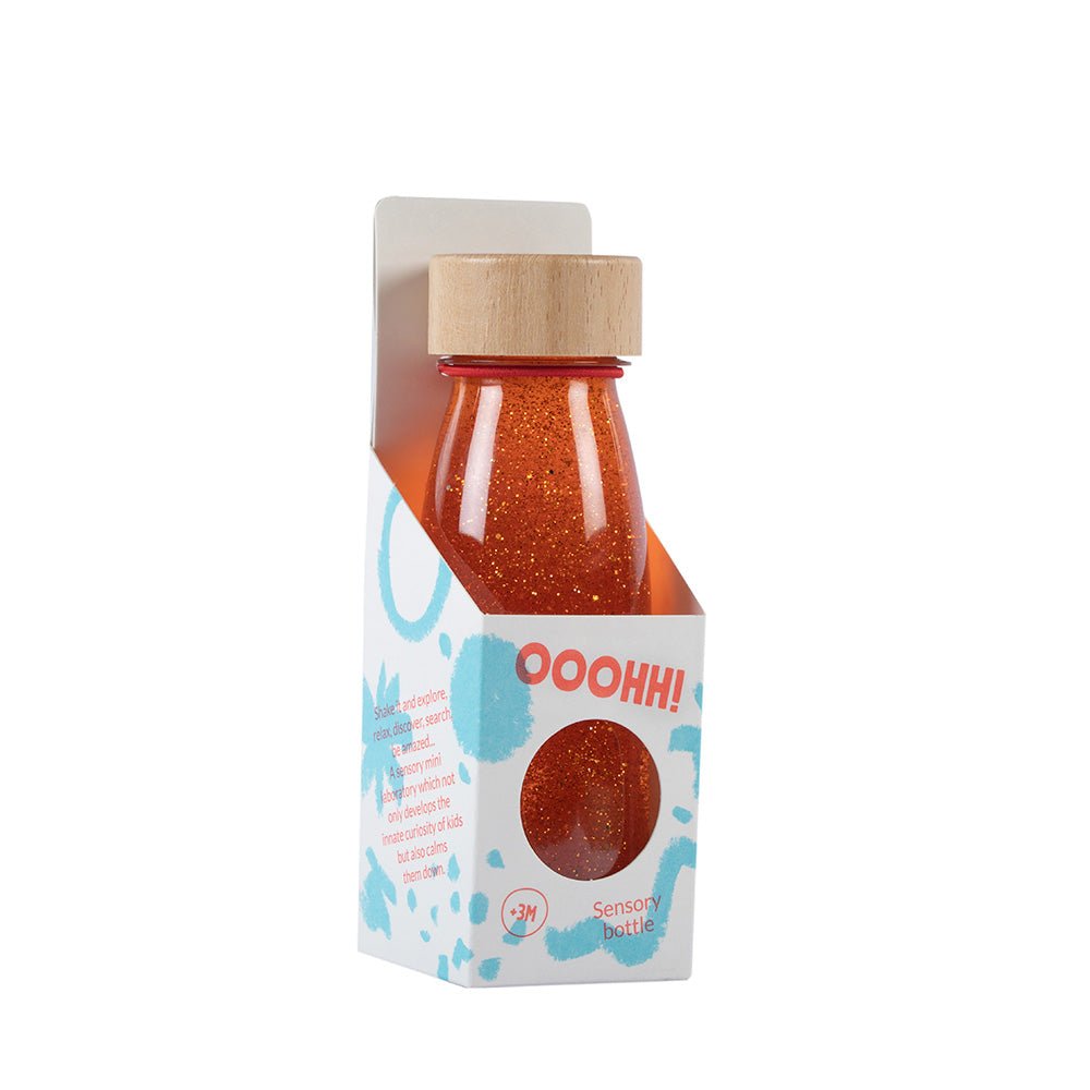Petit Boum - Sensorische fles Float Oranje - Playlaan