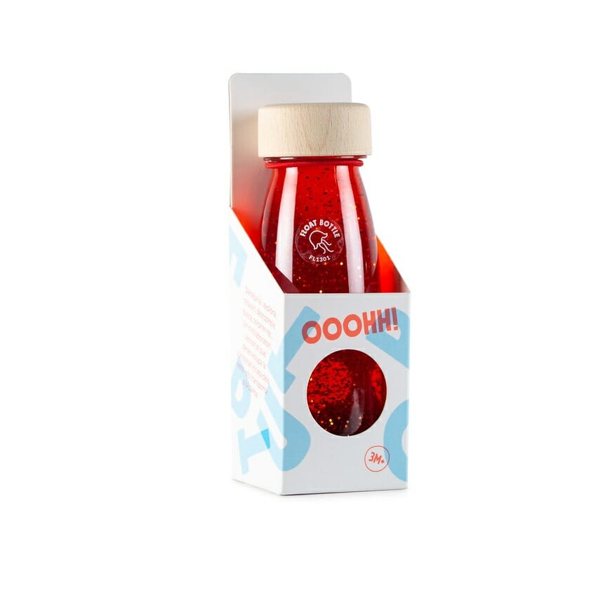 Petit Boum - Sensorische fles Float Rood - Playlaan