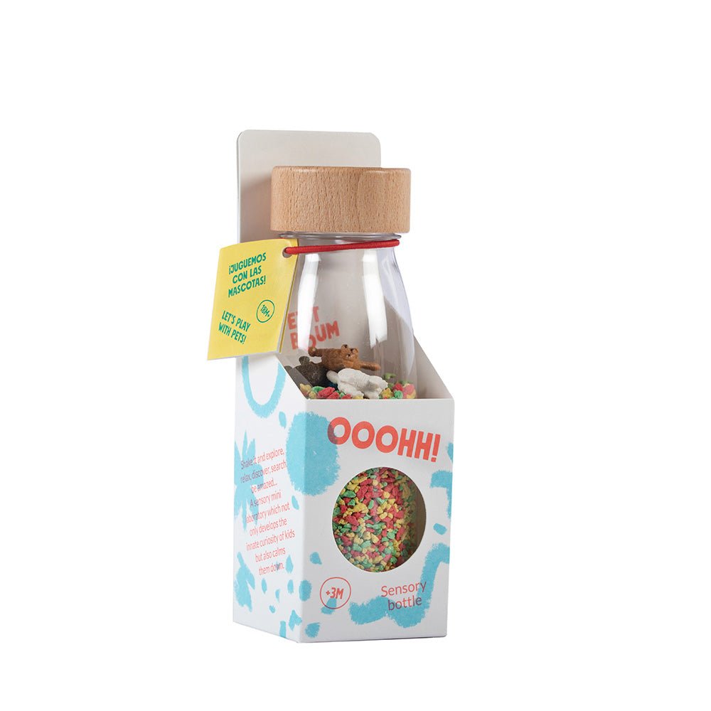 Petit Boum - Sensorische fles Spy Huisdieren - Playlaan