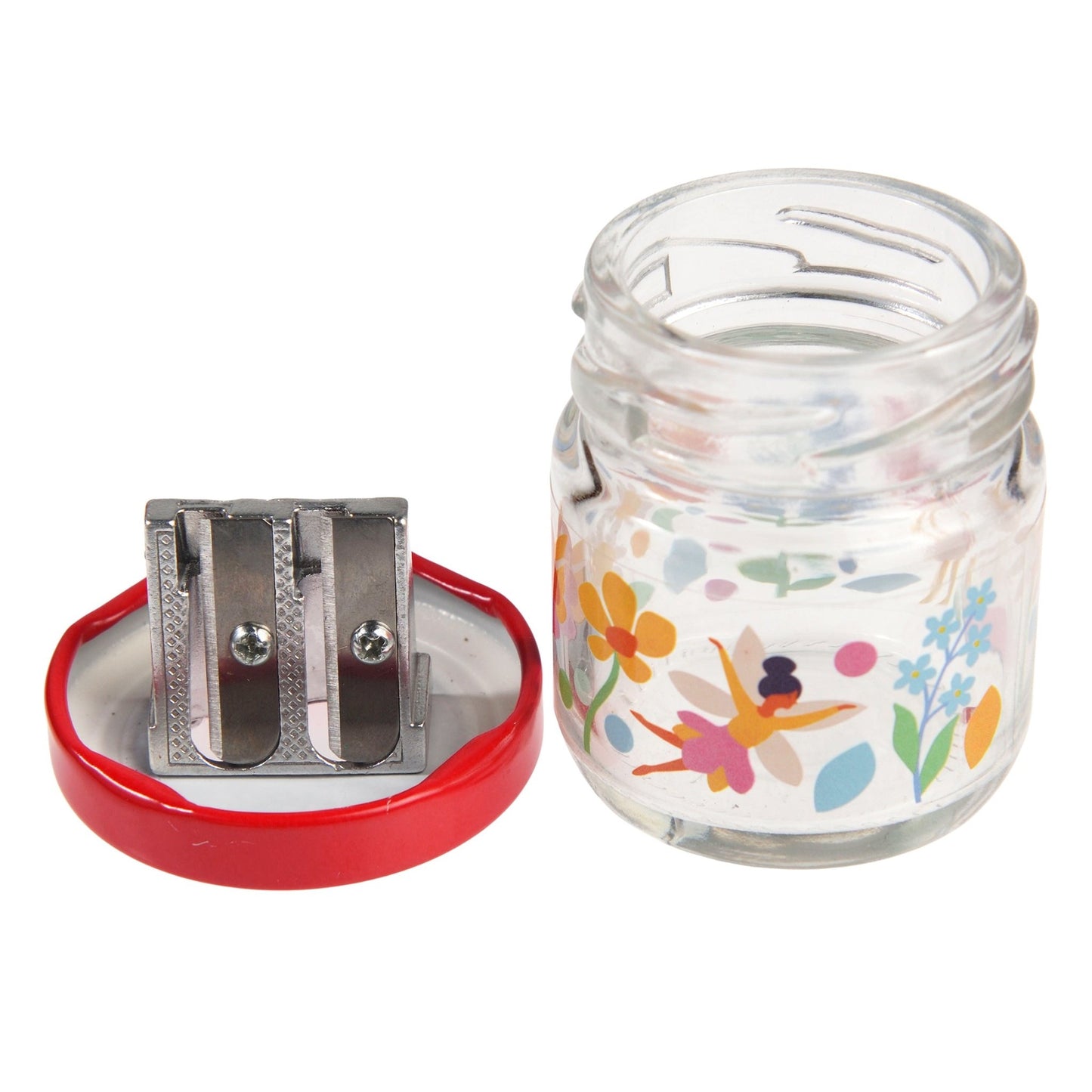 Rex London - Glass Jar Pencil Sharpener - Fairies In The garden - Playlaan