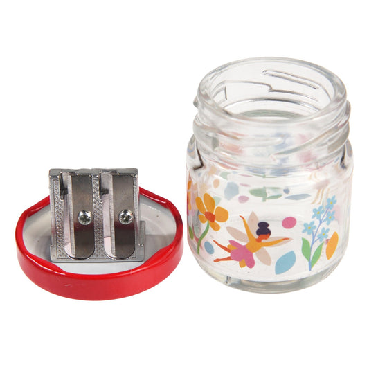 Rex London - Glass Jar Pencil Sharpener - Fairies In The garden - Playlaan