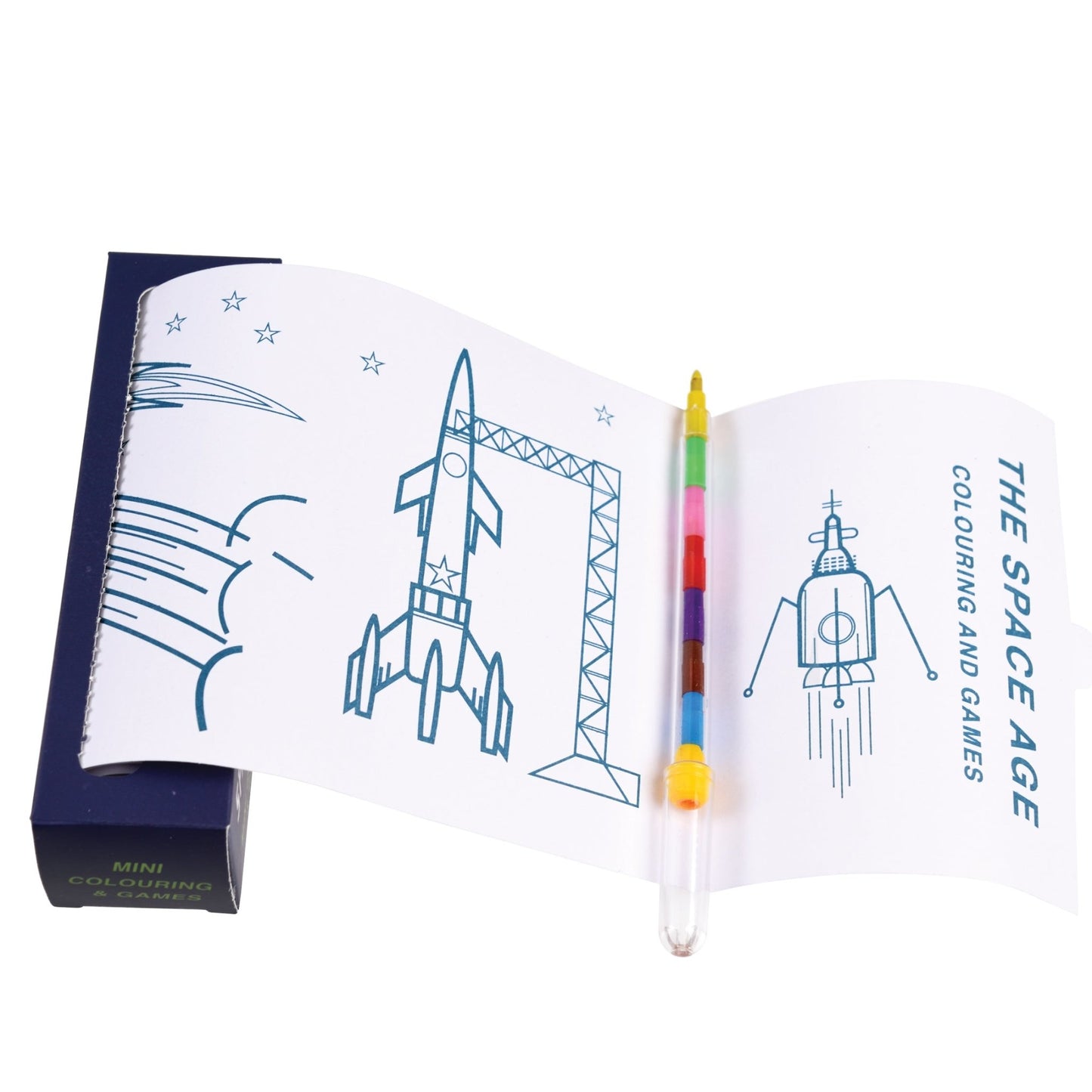 Rex London - Mini Colouring And Games - Space Age - Playlaan