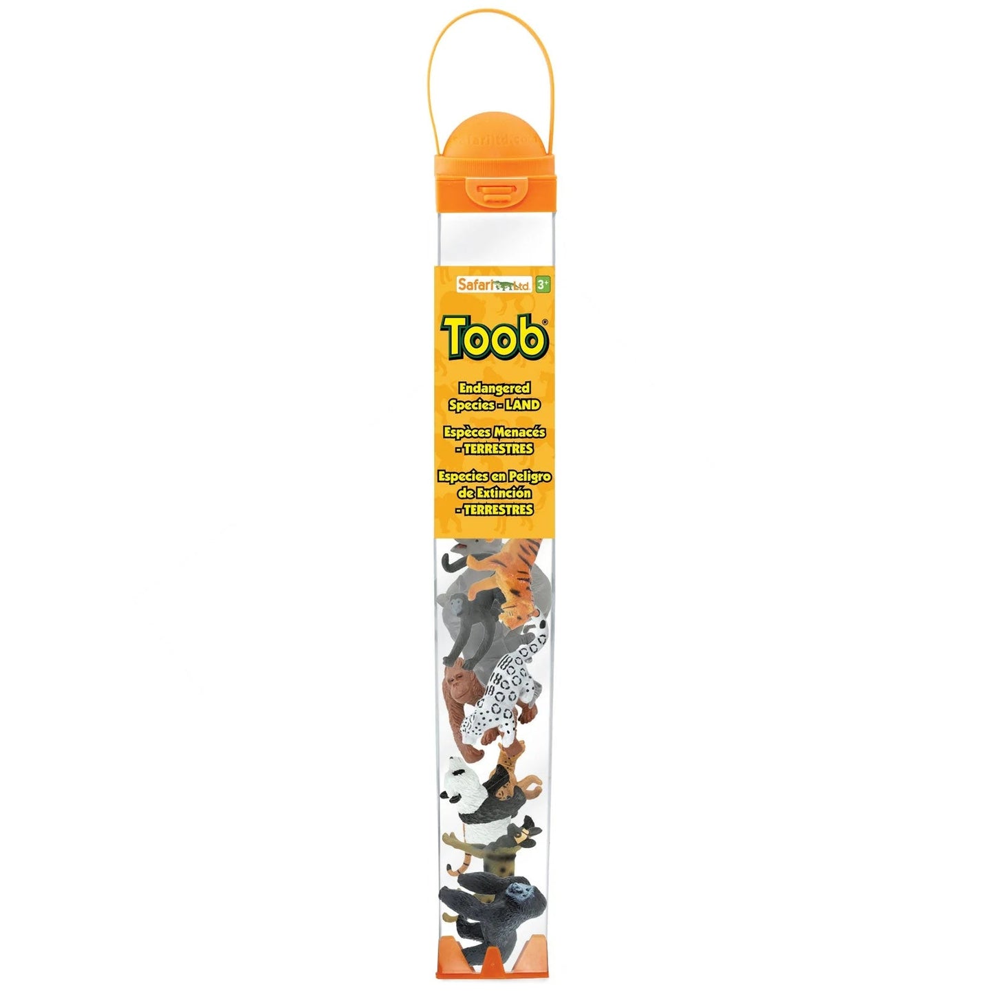 Safari Ltd - Speelfiguren Bedreigde Diersoorten - Land TOOB® - Set van 10 stuks - Playlaan