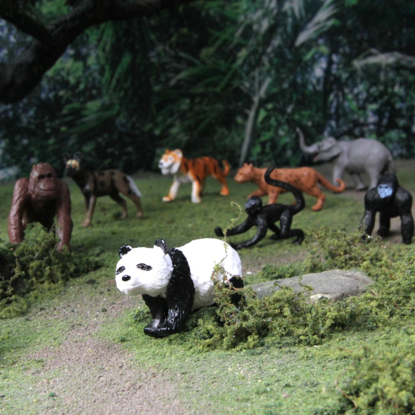 Safari Ltd - Speelfiguren Bedreigde Diersoorten - Land TOOB® - Set van 10 stuks - Playlaan