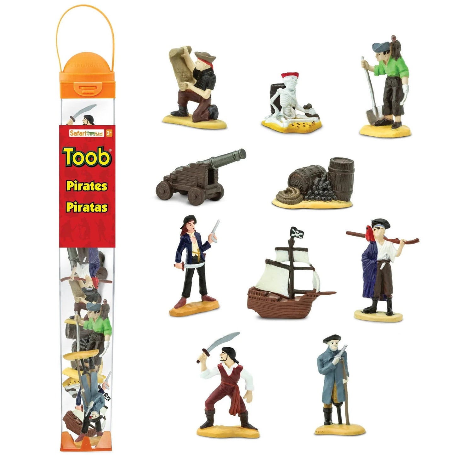 Safari Ltd - Speelfiguren Piraten TOOB®- Set van 10 stuks - Playlaan