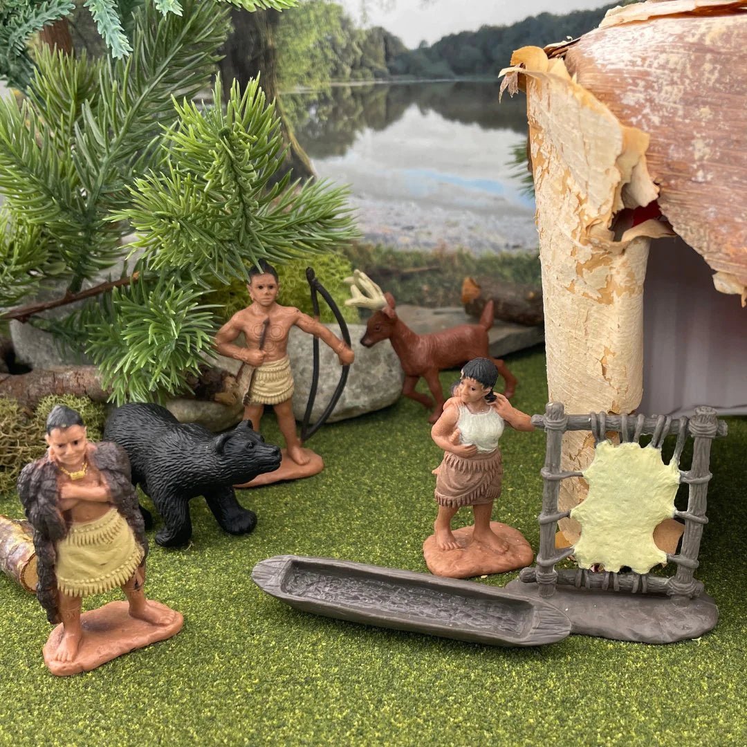 Safari Ltd - Speelfiguren Powhatan Indiaan TOOB® - Set van 12 stuks - Playlaan