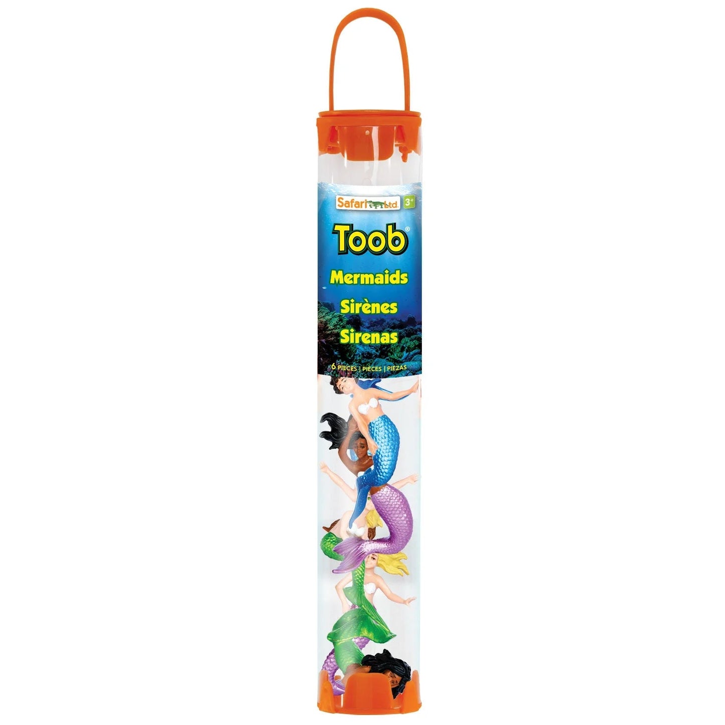 Safari Ltd - Speelfiguren Zeemeerminnen Designer TOOB® - Set van 6 stuks - Playlaan