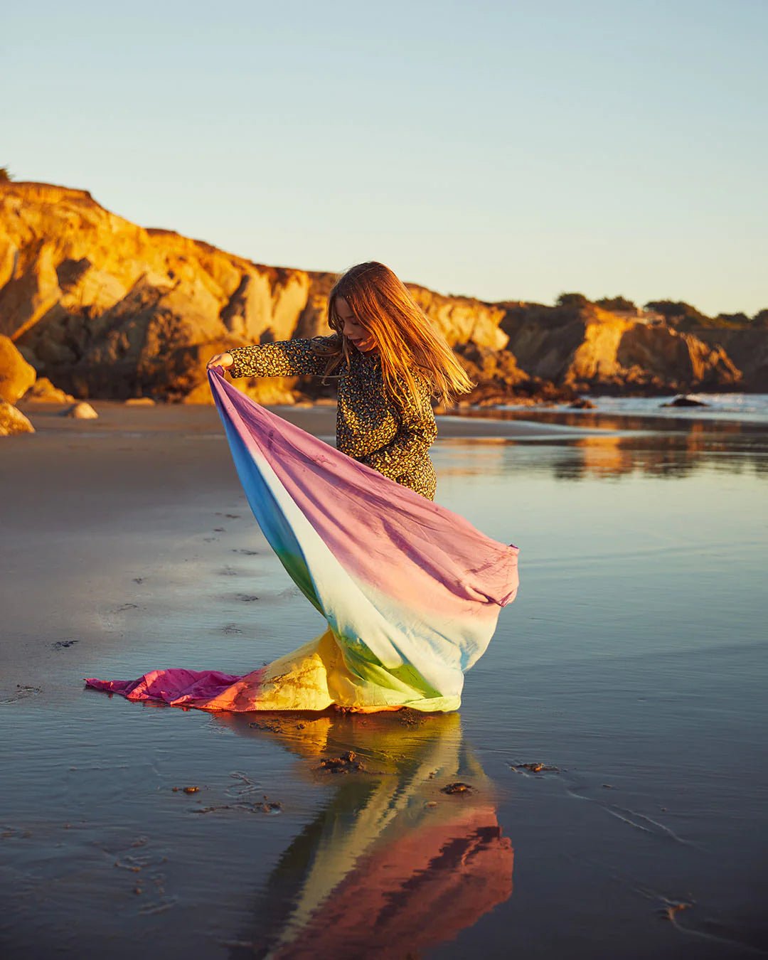 Sarah's Silks - Katoen speeldoek regenboog - Playlaan