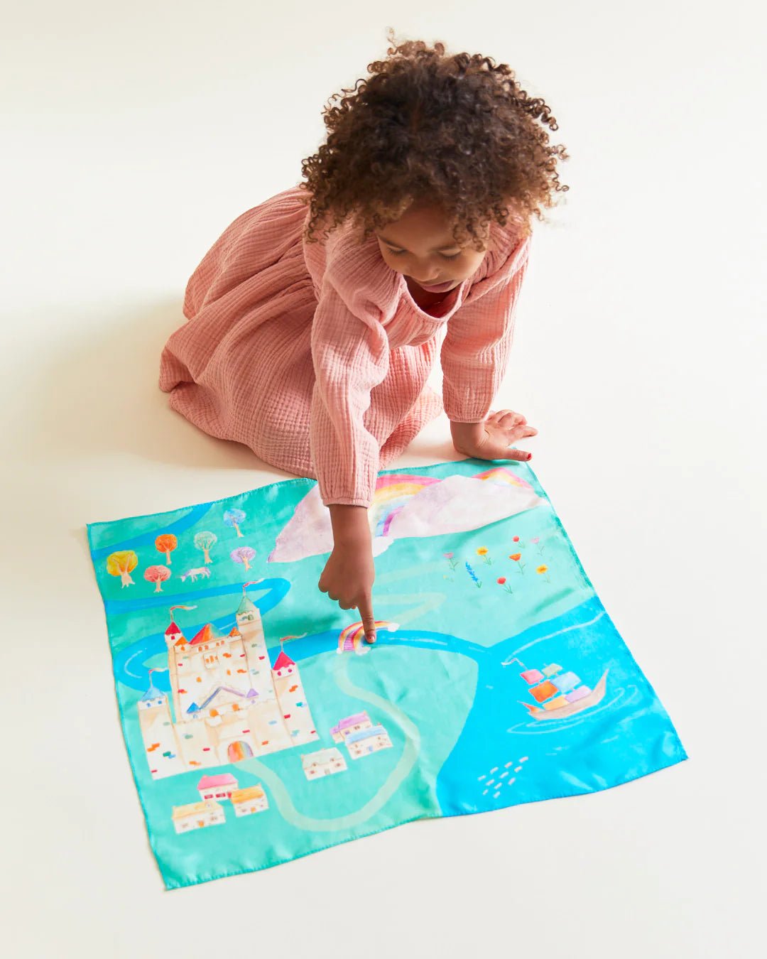 Sarah's Silks - Speelzijde Mini - Regenboogland - Playlaan