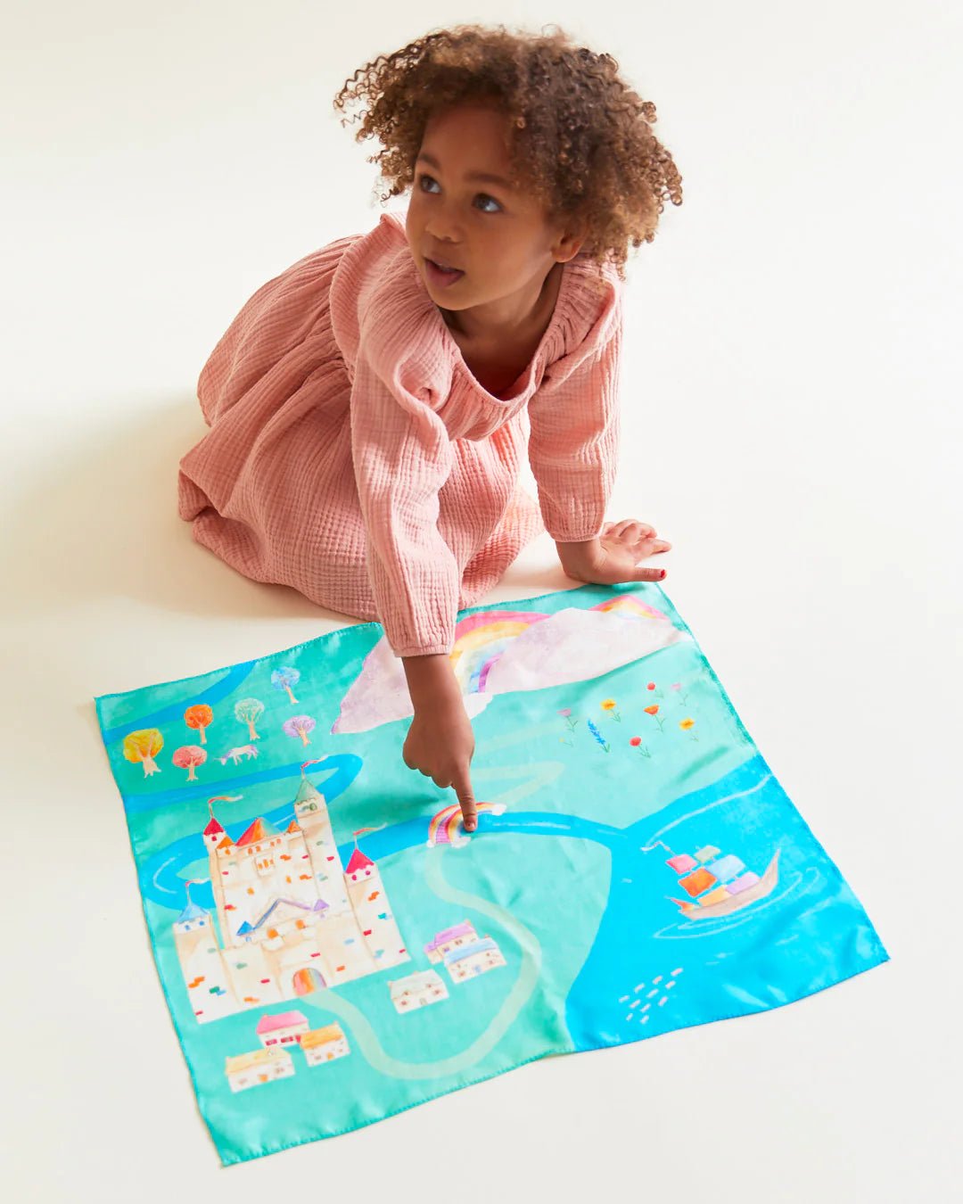 Sarah's Silks - Speelzijde Mini - Regenboogland - Playlaan
