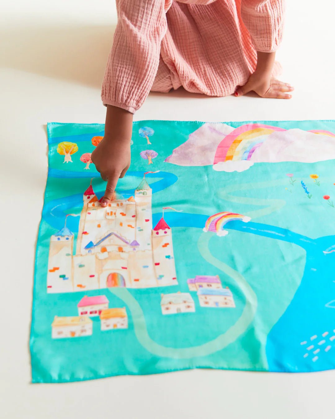 Sarah's Silks - Speelzijde Mini - Regenboogland - Playlaan