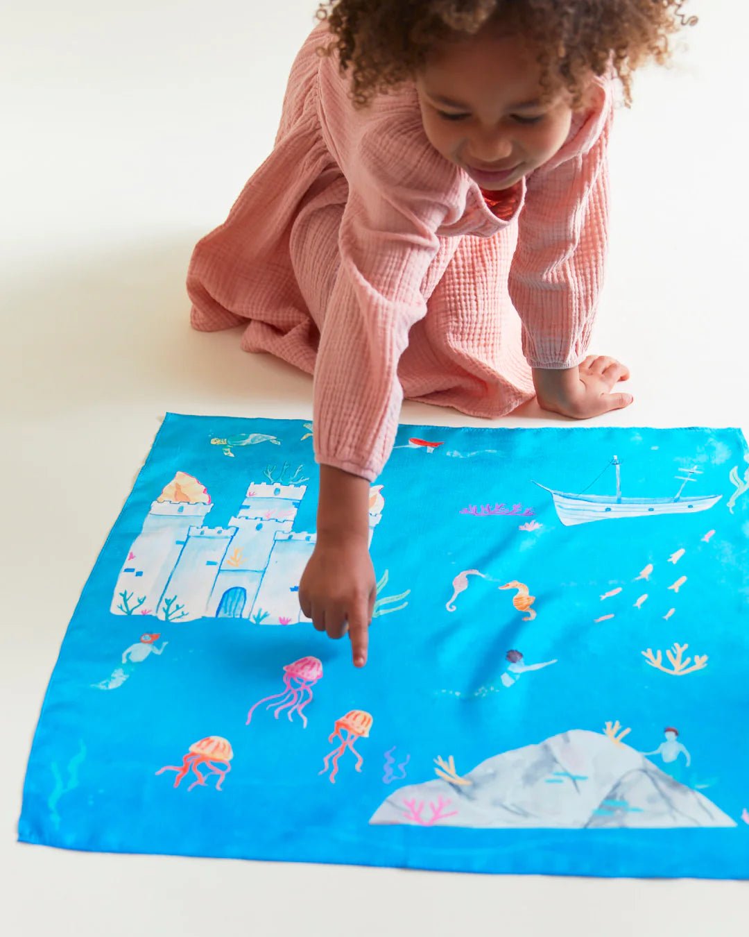 Sarah's Silks - Speelzijde Speelmap - Onder de Zee - Playlaan