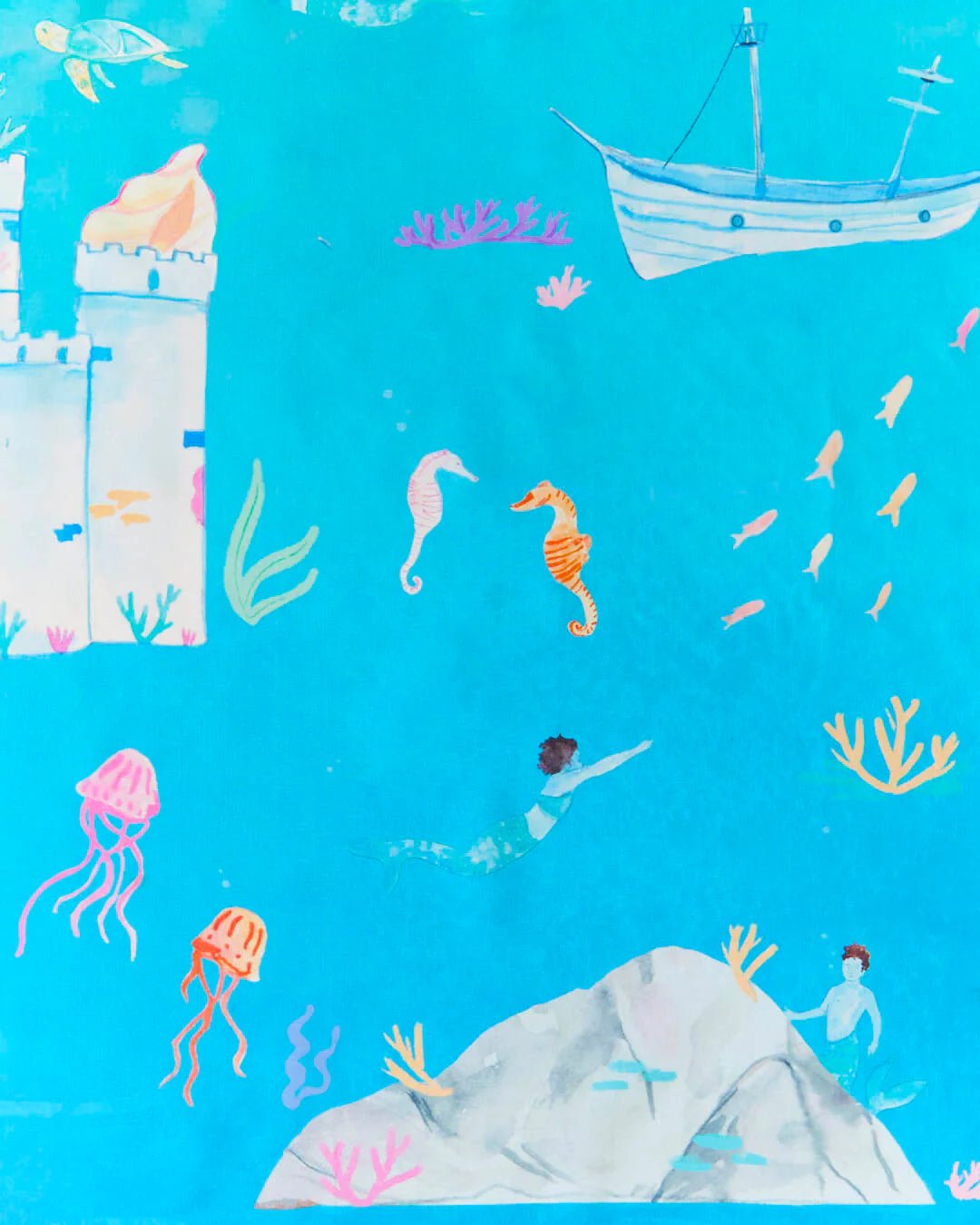 Sarah's Silks - Speelzijde Speelmap - Onder de Zee - Playlaan
