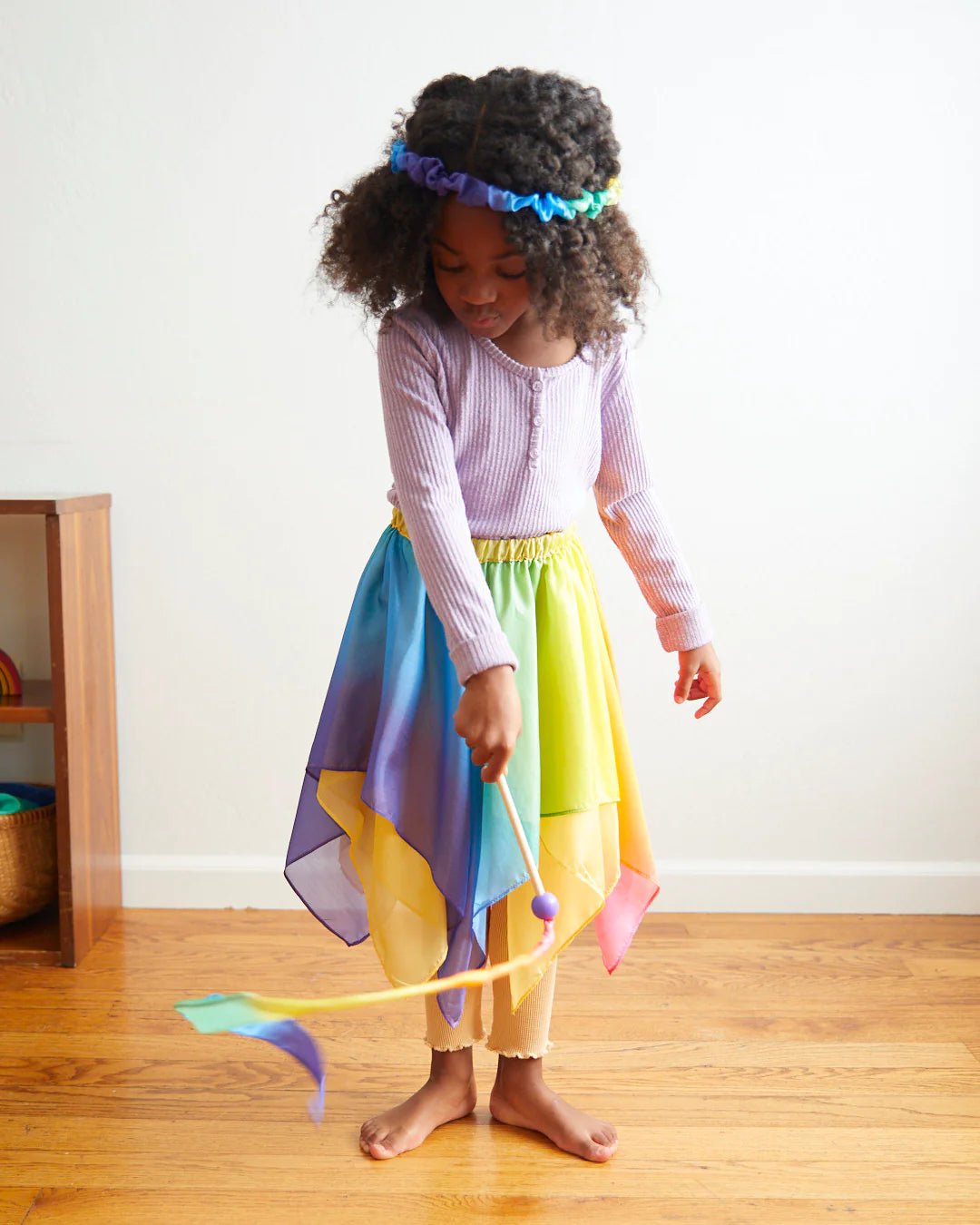 Sarah's Silks - Zijden feeën rok Regenboog - Playlaan