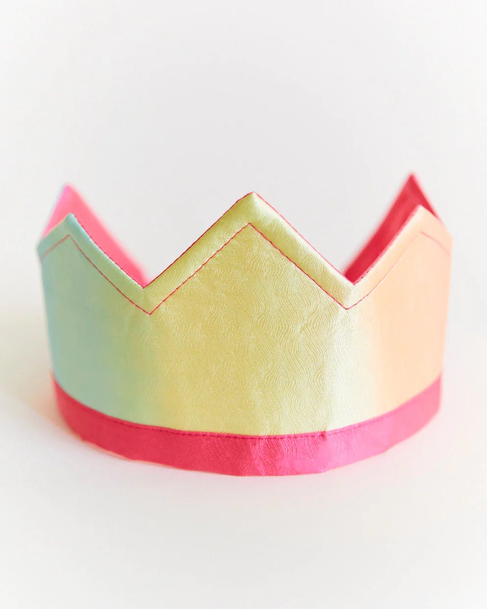 Sarah's Silks - Zijden Omkeerbare Kroon - Regenboog / Roze - Playlaan