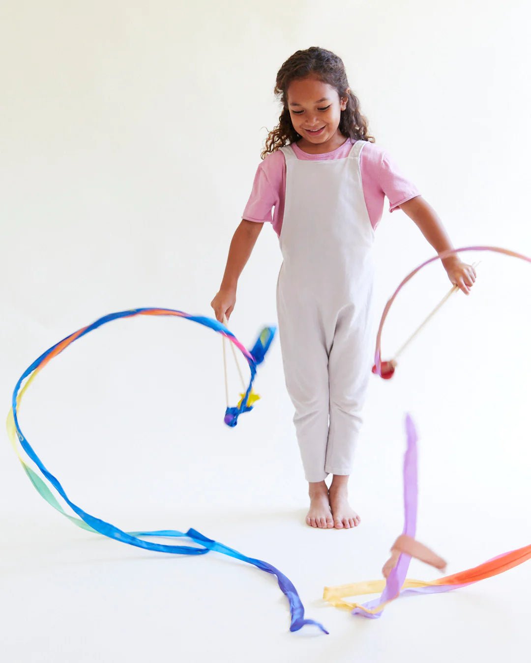 Sarah's Silks - Zijden Zwaailint Groot - Regenboog - Playlaan