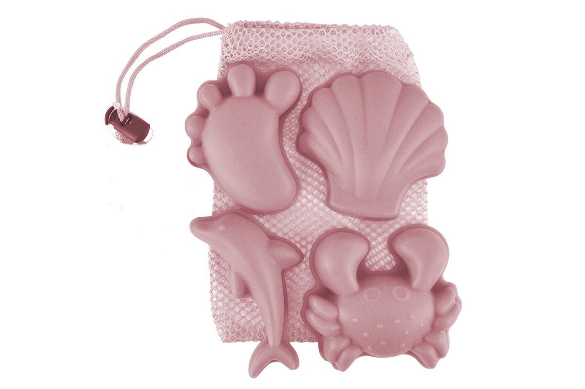 Scrunch - Zandvormpjes Set A Van 4 Stuks, Oud Roze - Playlaan