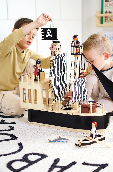 Small Foot - Flexibele poppen piratenfiguren - Playlaan