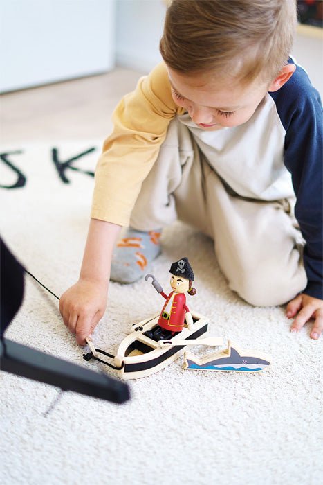 Small Foot - Flexibele poppen piratenfiguren - Playlaan