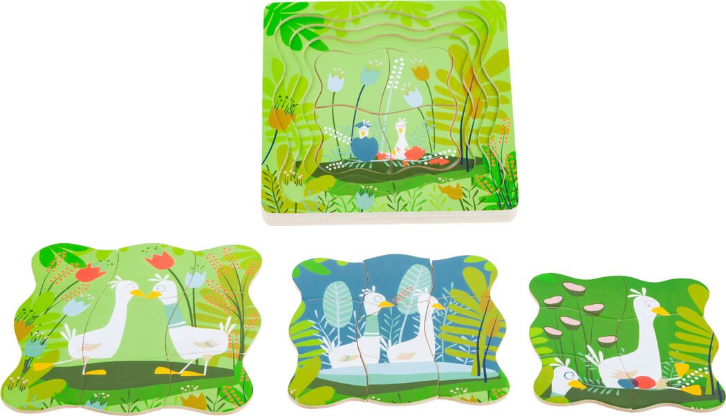 Small Foot - Layer Puzzle Pair of Ducks - Playlaan
