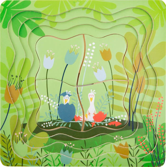 Small Foot - Layer Puzzle Pair of Ducks - Playlaan