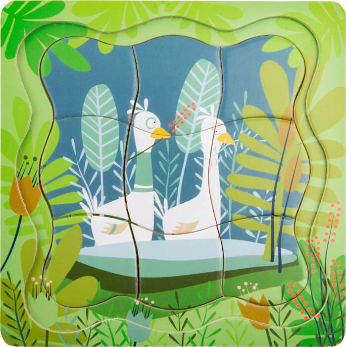 Small Foot - Layer Puzzle Pair of Ducks - Playlaan