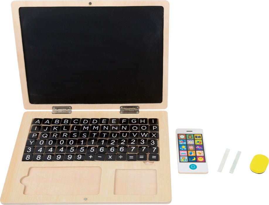 Small Foot - Wooden Laptop with Magnet Board - Playlaan
