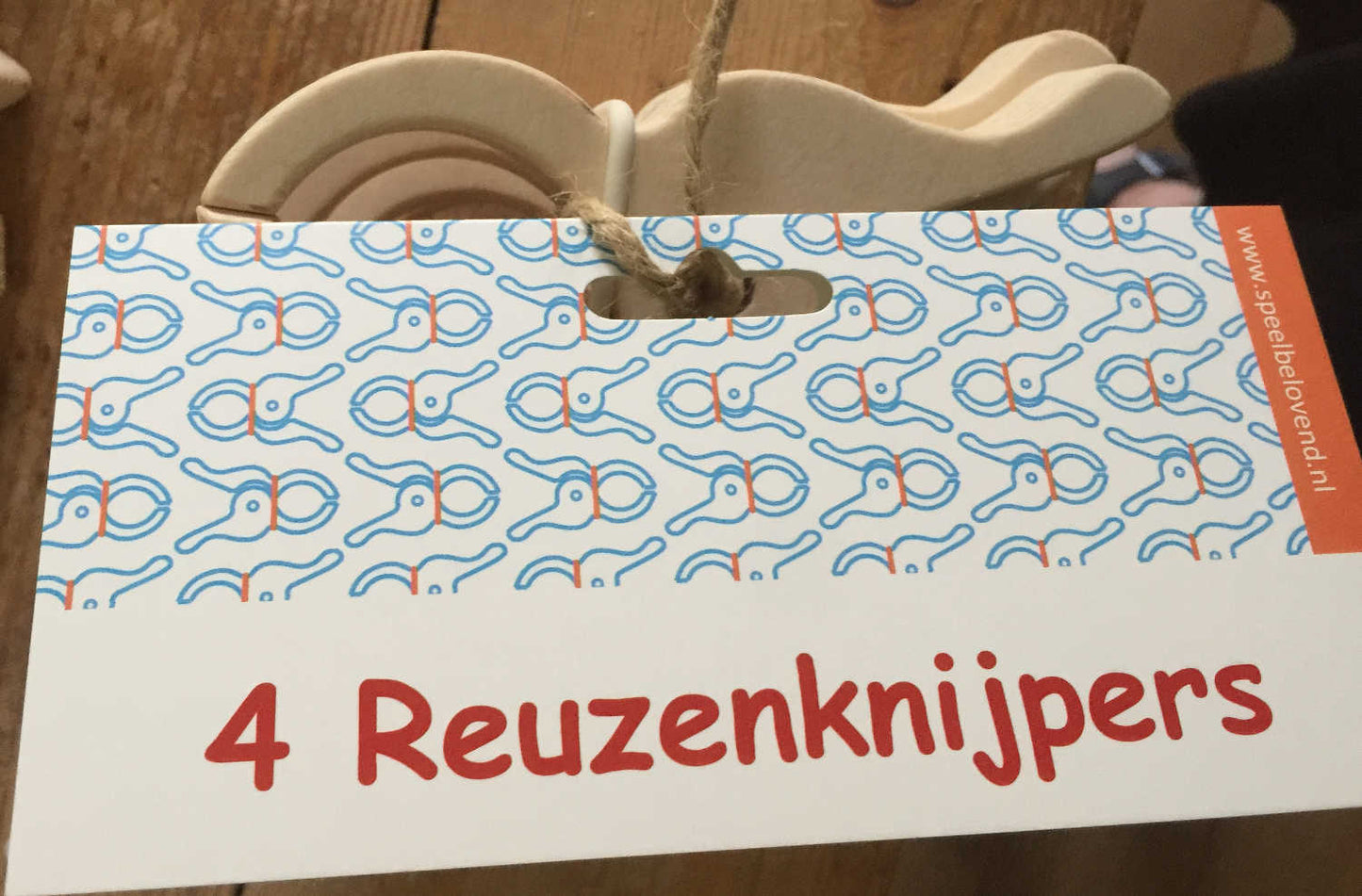 Speelbelovend - Set van 4 Reuzenspeelknijpers - Playlaan