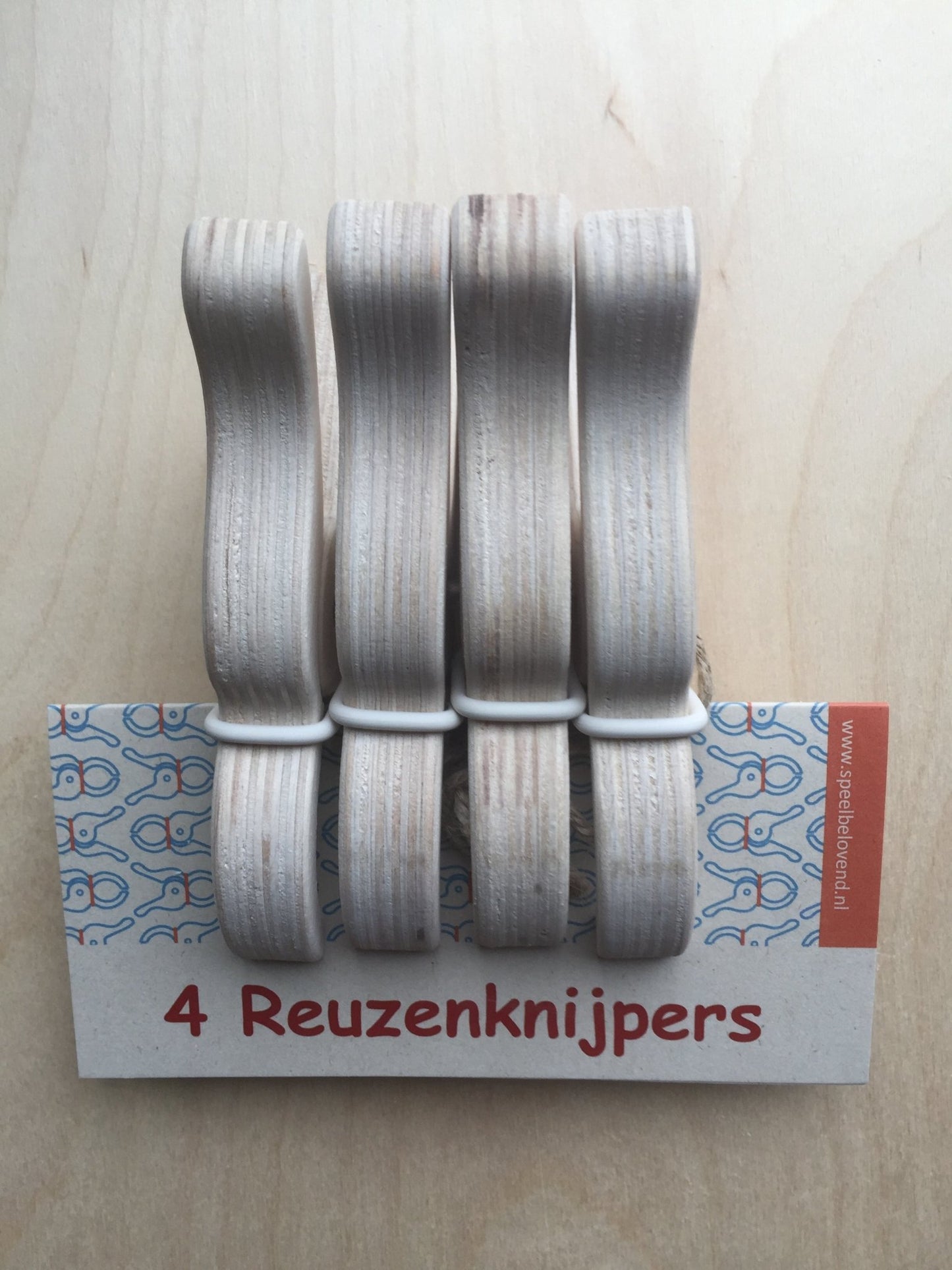 Speelbelovend - Set van 4 Reuzenspeelknijpers - Playlaan