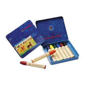 Stockmar - Standaard ass. stiftjes 8 kl. met zwart - Playlaan