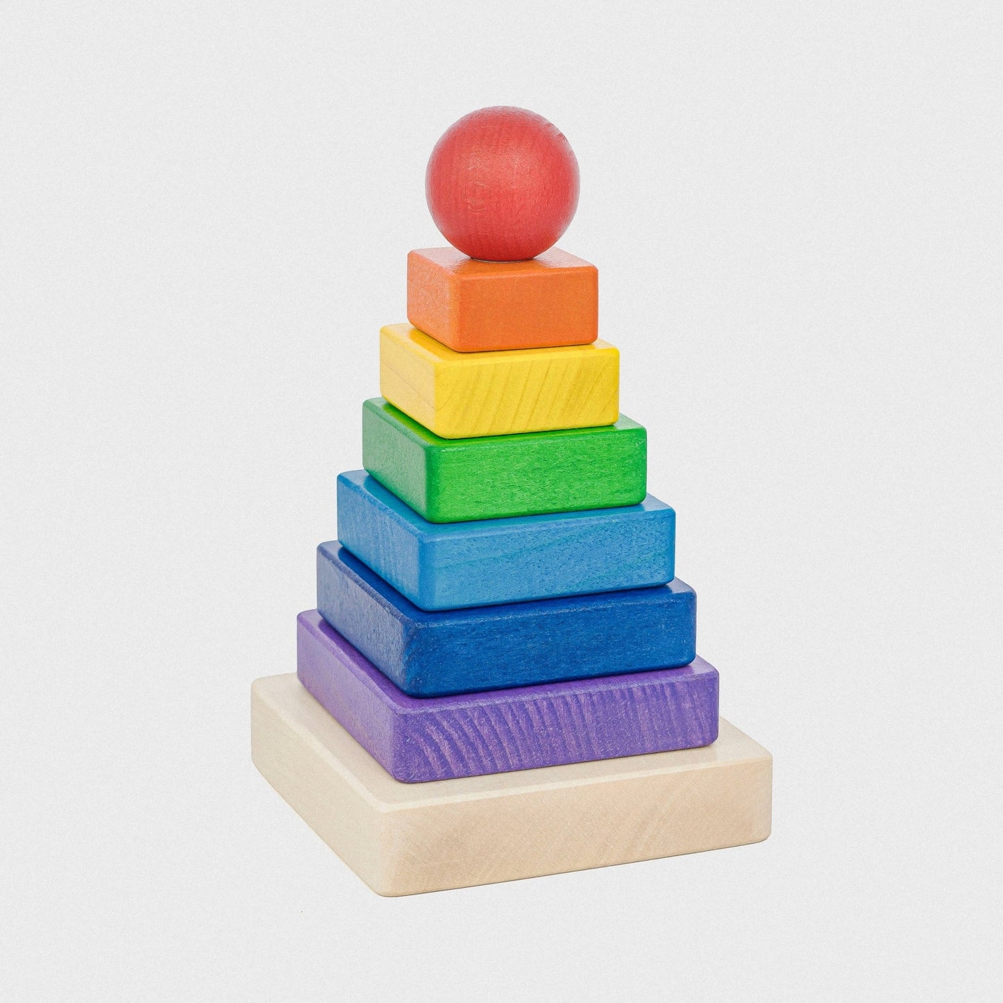 Tarnawa Toys - Stapeltoren vierkant - Regenboog - Playlaan
