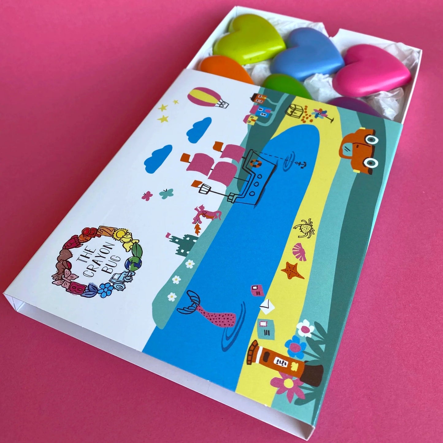 The Crayon Bug - Regenboog haartjes bijenwas krijtjes - Playlaan