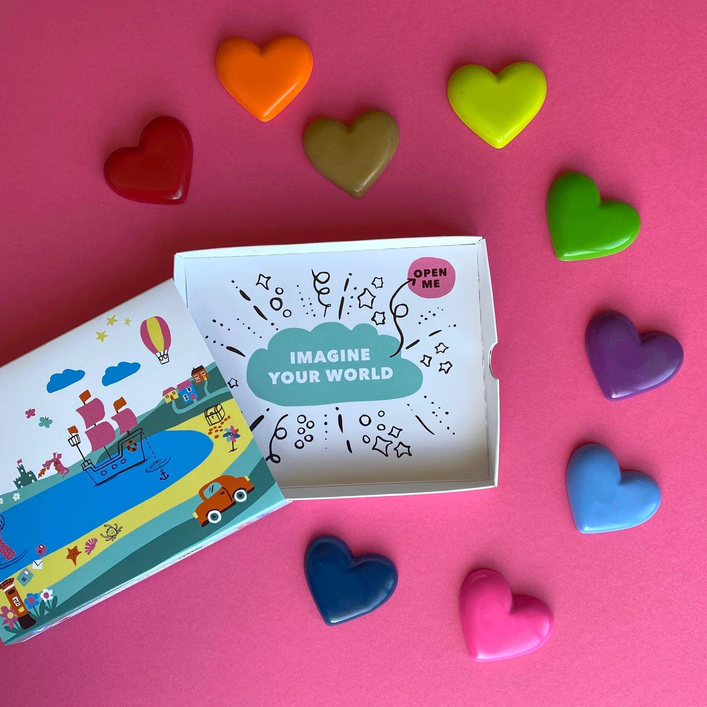 The Crayon Bug - Regenboog haartjes bijenwas krijtjes - Playlaan