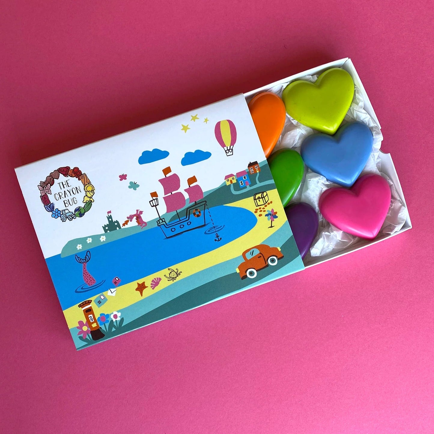 The Crayon Bug - Regenboog haartjes bijenwas krijtjes - Playlaan